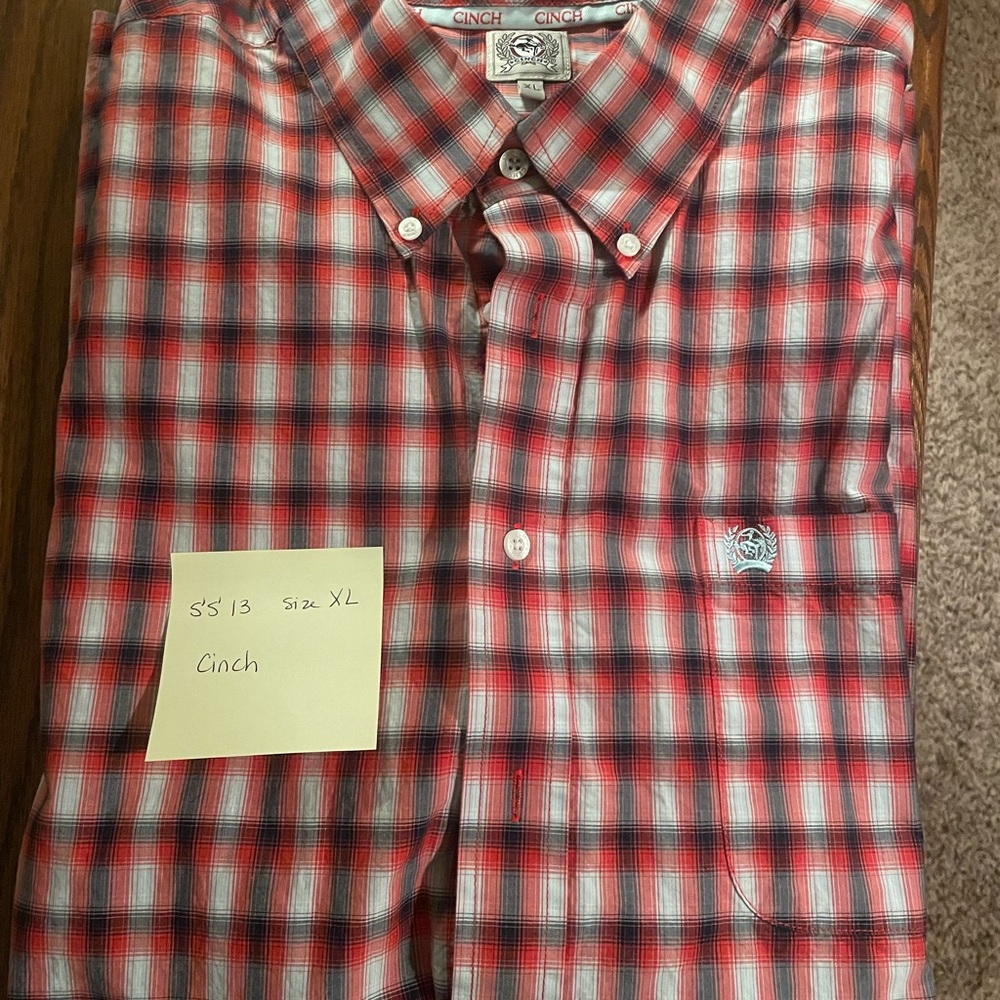 Cinch short sleeve shirt men’s